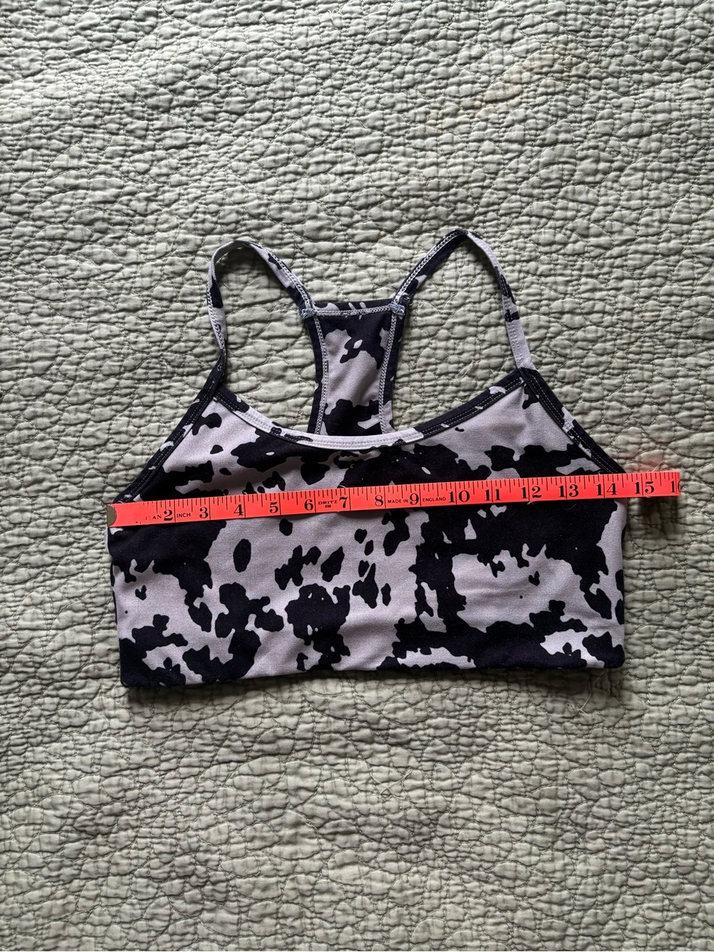 🎉 3/$15 Sage Cowhide Print Sports Bra - Picture 5 of 7